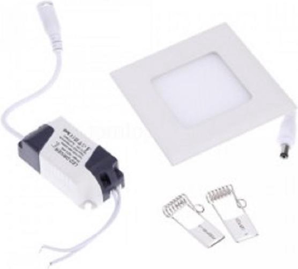 3w Led paneel - vierkant - inbouwspot - 2700K - Warm wit