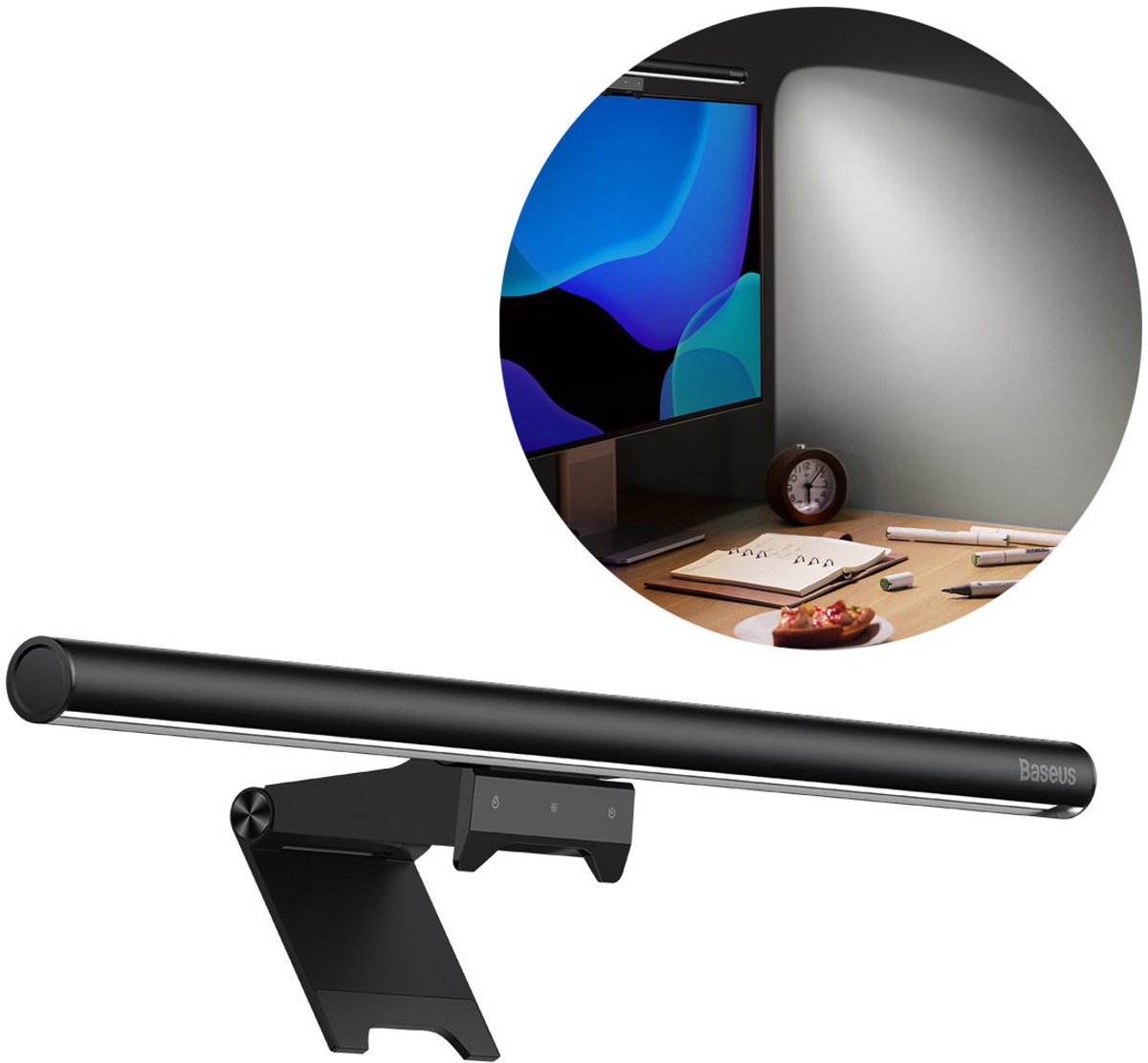 Baseus Monitorlamp / Bureaulamp (dimbaar, touch)