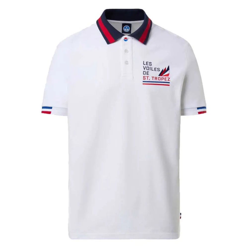 NORTH SAILS MEN'S SHORT SLEEVE POLO WHITE