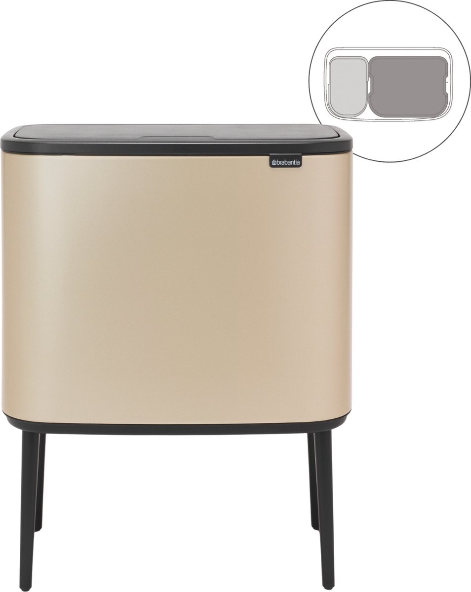 Brabantia Bo Touch Bin 11+23L