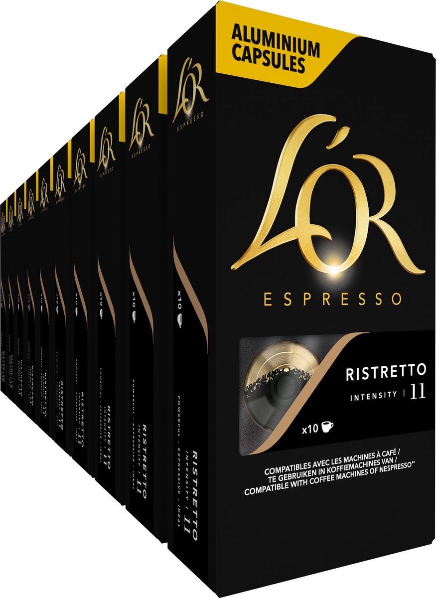 L'OR Espresso Ristretto Koffiecups (100 capsules)
