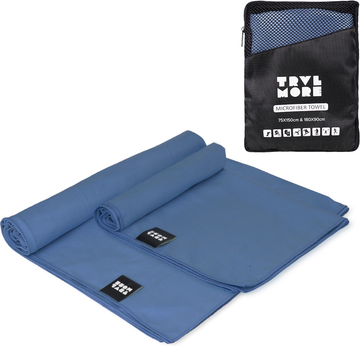 TRVLMORE Microvezel Reishanddoek Set (L + XL)