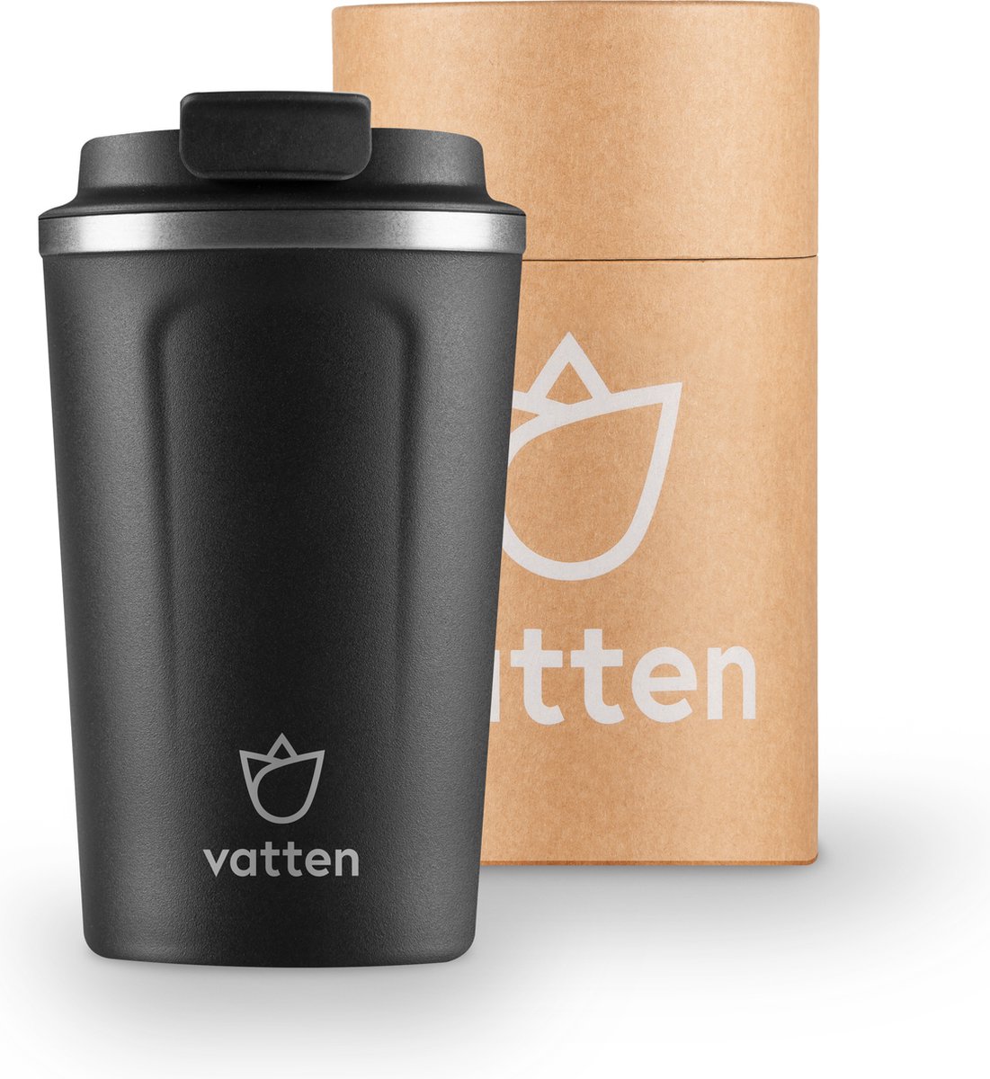 Vatten Thermosbeker / Travel Mug (RVS, 380 ml)
