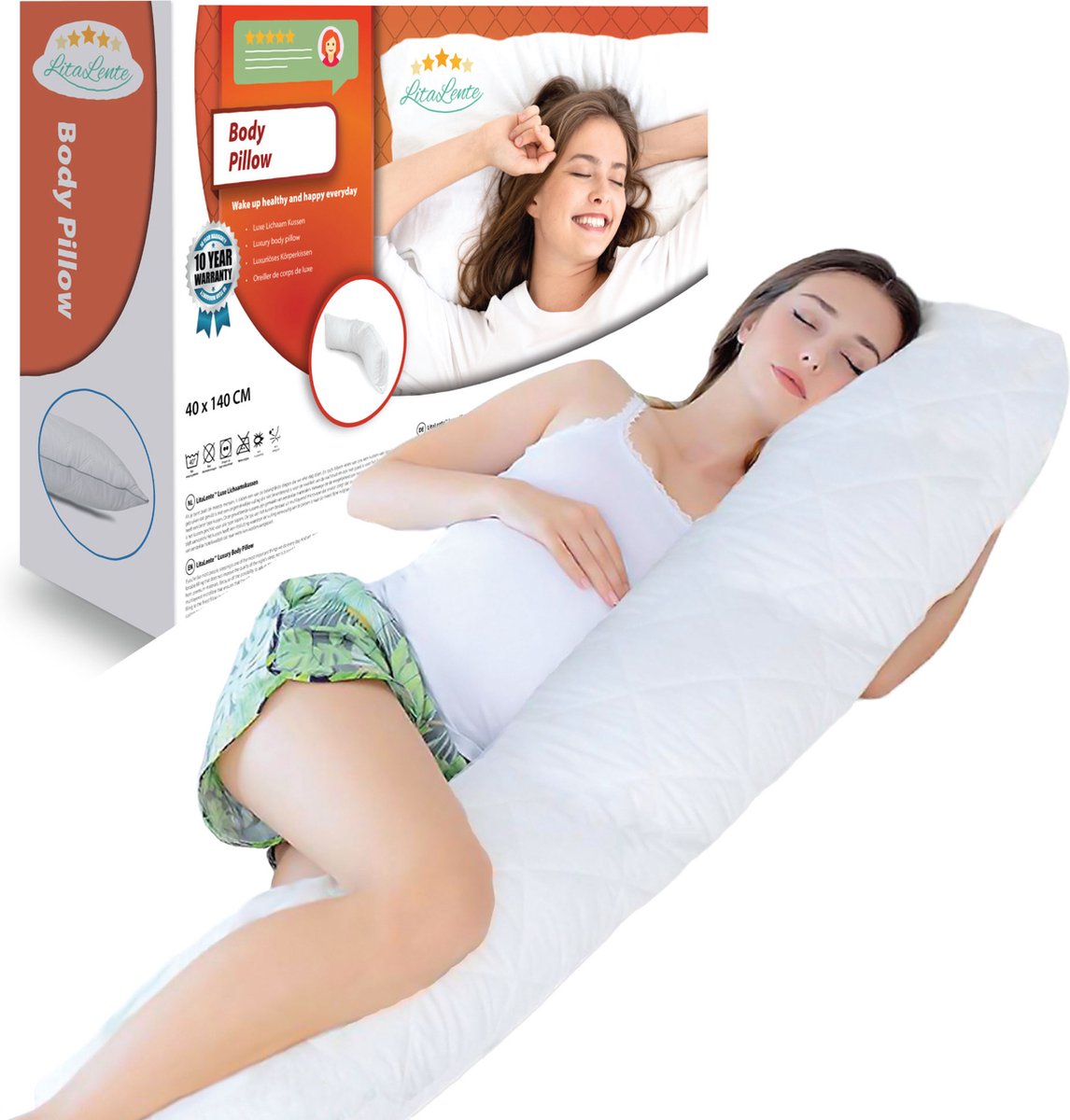 Litalente Lichaamskussen / Body Pillow (45×145 cm)