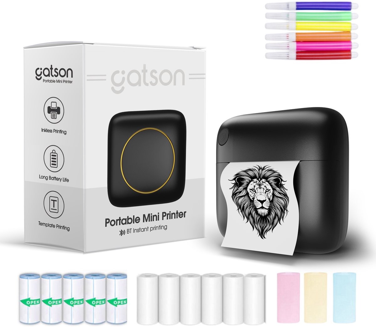 Gatson Mini Printer 300 DPI (pocket printer)