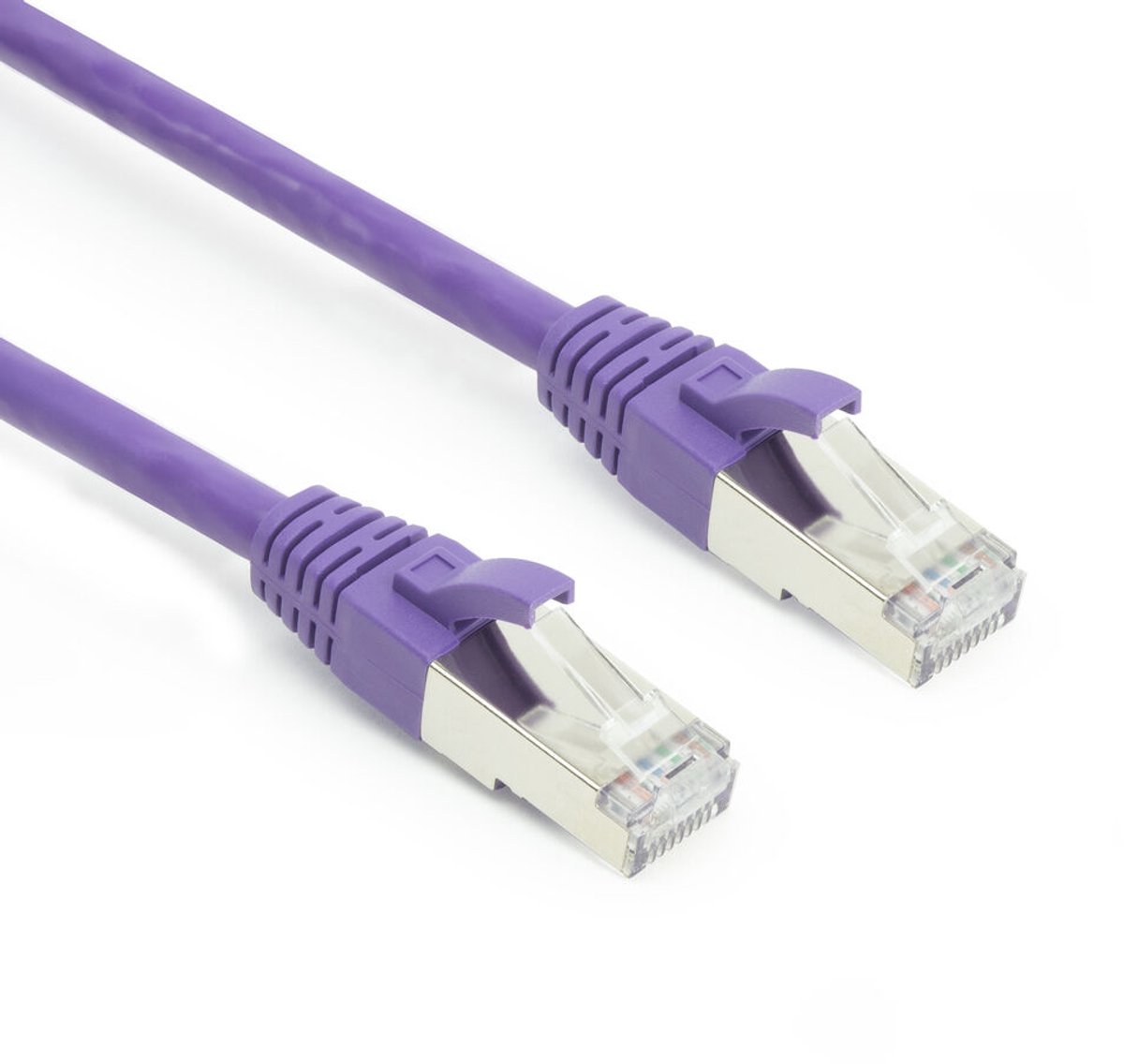 ACT Paarse 3,00 meter SFTP CAT6A patchkabel snagless met RJ45 connectoren FB2303