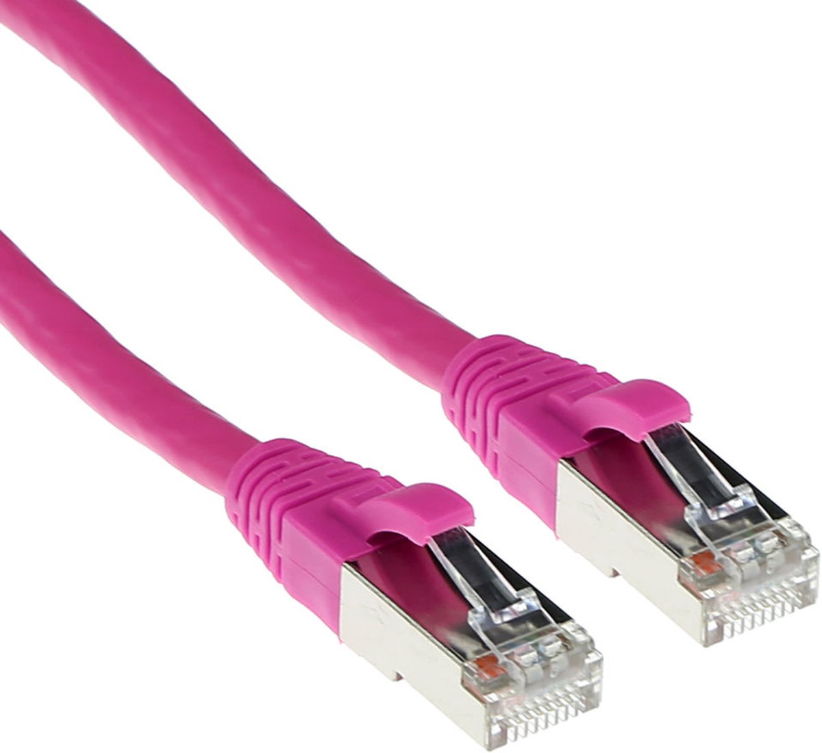 ACT Roze 3,00 meter SFTP CAT6A patchkabel snagless met RJ45 connectoren FB2403