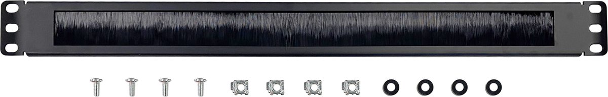 Cable entry brush for 19' rack, 1U size