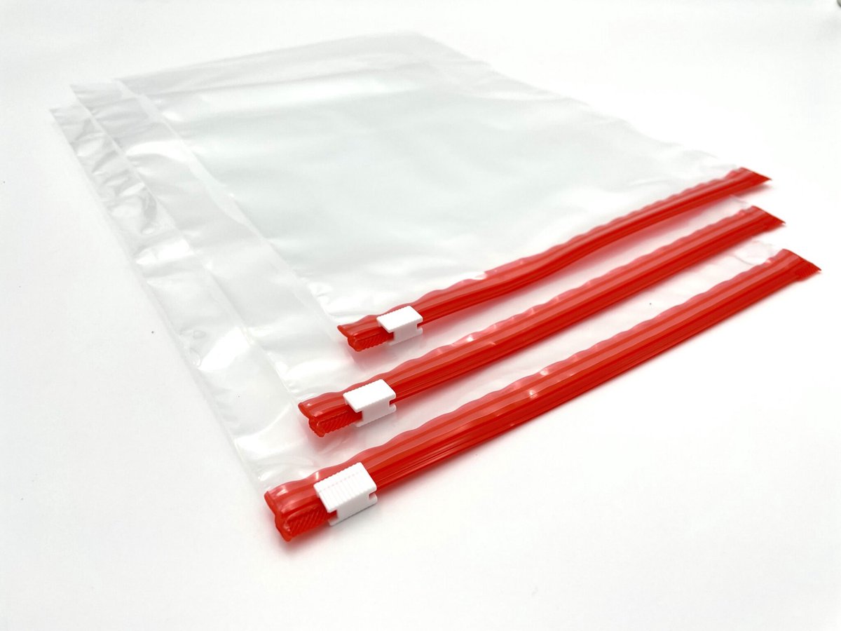 Hersluitbare Zakjes met Zipsluiting - 50 stuks - 23x32 cm - Transparant - Gripzakjes - Ziplock - Vliegtuig - Zipper Pouches