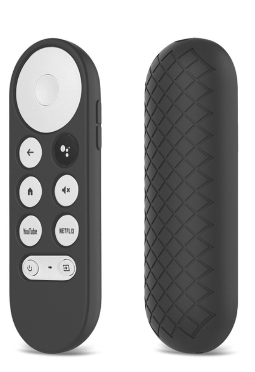 Luxe Siliconen Soft Case Cover Hoesje Geschikt Voor Google Chromecast (2020) - Bescherming tegen krassen & stoten - Zwart