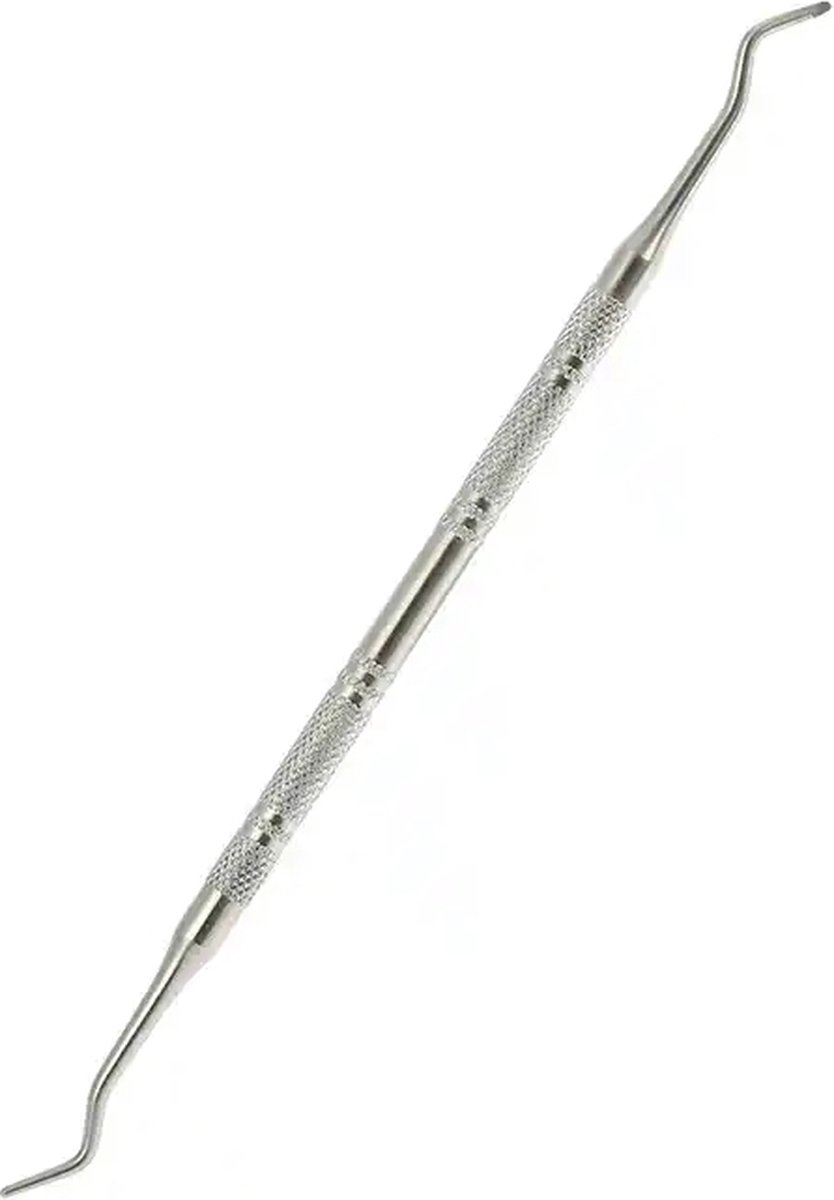 Nagellifter Voor Ingegroeide Teennagels - Nagelheffer - Dubbelzijdig Stevige 2 mm Lepeltjes - Pedicure Excavator -