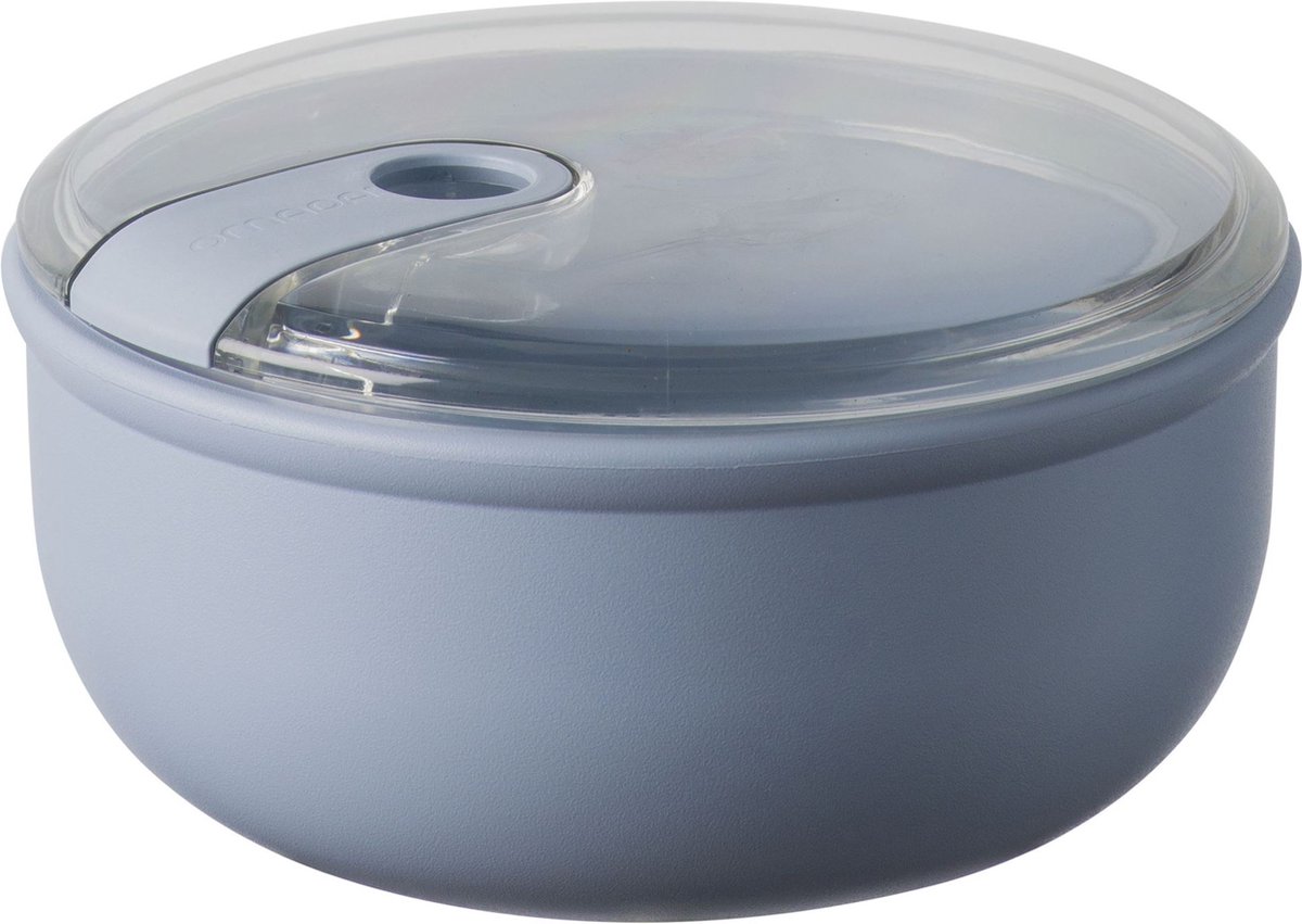 Omada - Pull Box Lunchbox Rond 750 ml - Polypropyleen - Blauw -