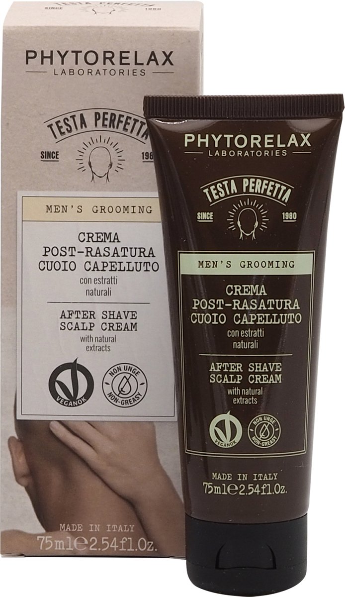 Phytorelax Aftershave Scalp Cream – Kaal Hoofd Verzorging Mannen – Kale Kop Crème – 75ml