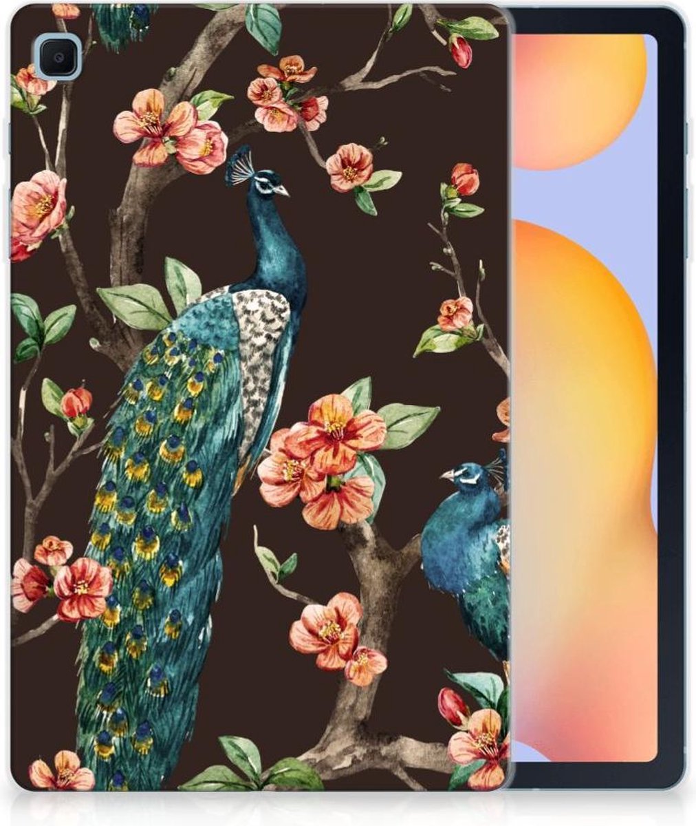 Samsung Galaxy Tab S6 Lite | S6 Lite (2022) Back Case Pauw met Bloemen