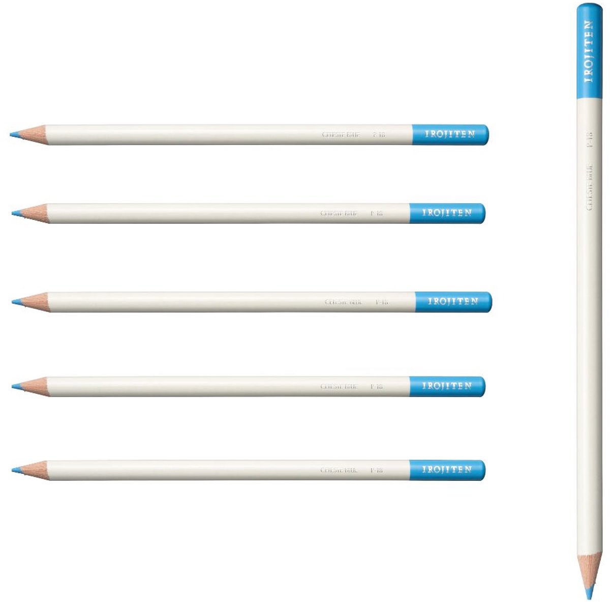 Tombow Irojiten - Kleurpotlood - P18 - Celeste blue - Lichtblauw - 6 Stuks