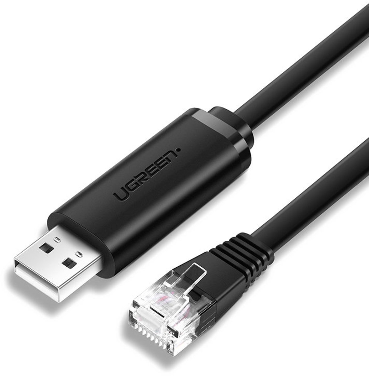Ugreen - consolekabel - USB - Ethernet RJ45-adapter 1,5m zwart - (CM204)
